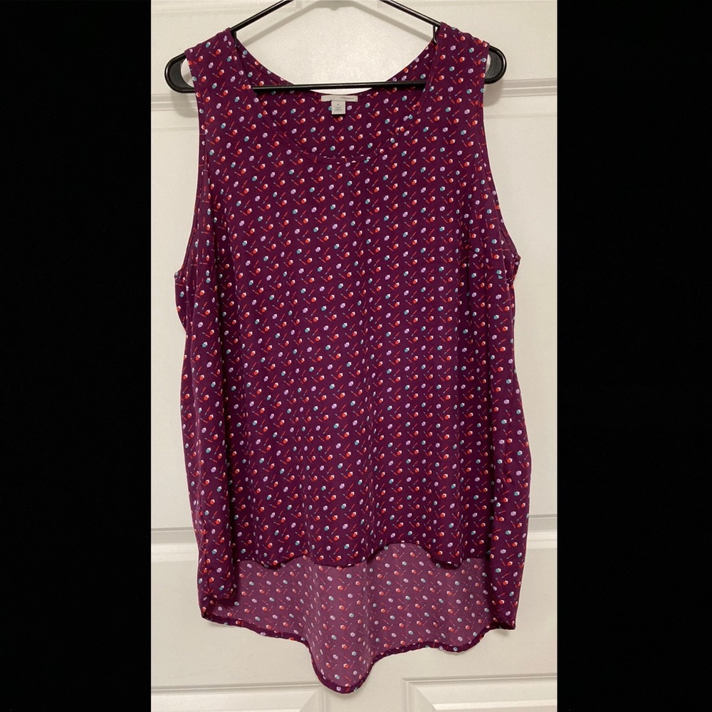 Patterned high low tank